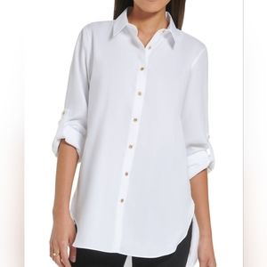 Calvin Klein, Boyfriend Tunic, Size L